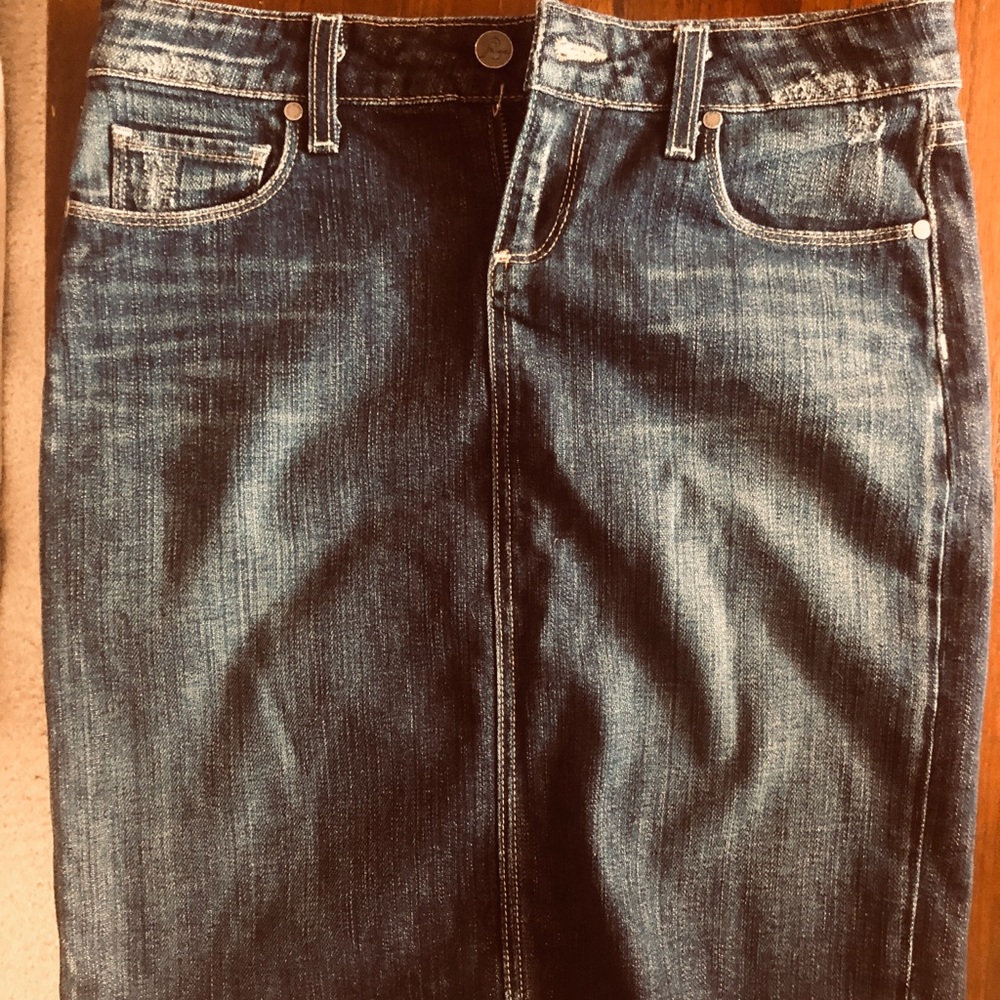 Paige Denim pencil jean skirt